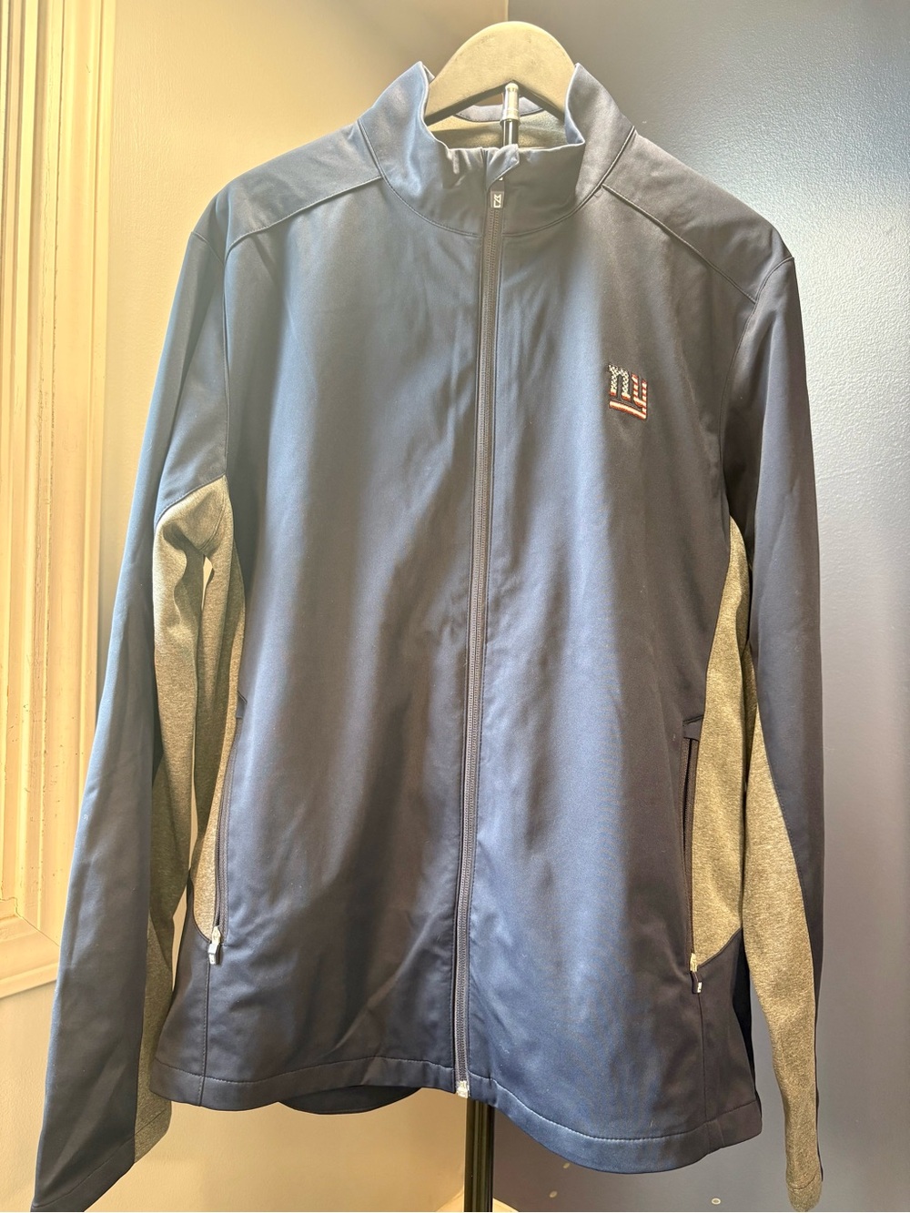 Cutter & Buck Navy Jacket with Gray Side Panels